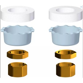 CHICAGO FAUCETS 111-PPJKNF PREPACK MOUNTING KIT