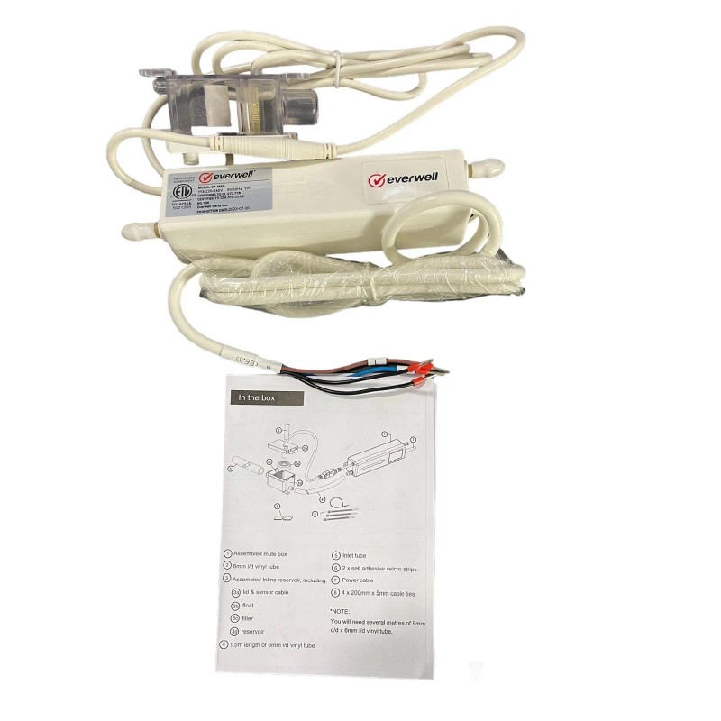 Everwell Mute Box Condensate Pump for Mini Split Ductless Air