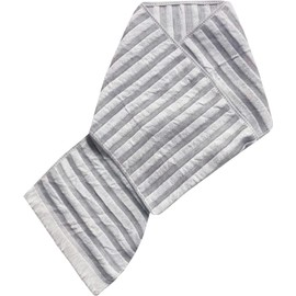 Seikan ECO de OTBD-100 GY Cooling Muffler, Made in Japan, Summer, Cool, One-touch Cool Scarf, 6.3 x 27.6 inches (16 x 70 cm), Gray Border