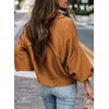 EVALESS Plus Size Sweater for Women Crewneck Lantern Sleeve Ribbed