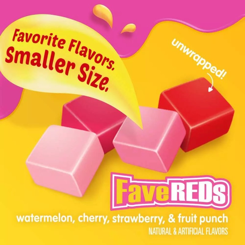 STARBURST FaveREDS Minis Candy 8 Ounce Pack of 8 Fruit