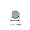 Hahiyo 10mm Diameter Mirror Screws Brushed Stainless Steel Solid Easy