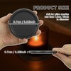 Black Iron Plate Candle Holder-Candle Plate for Pillar Candles, Elegant