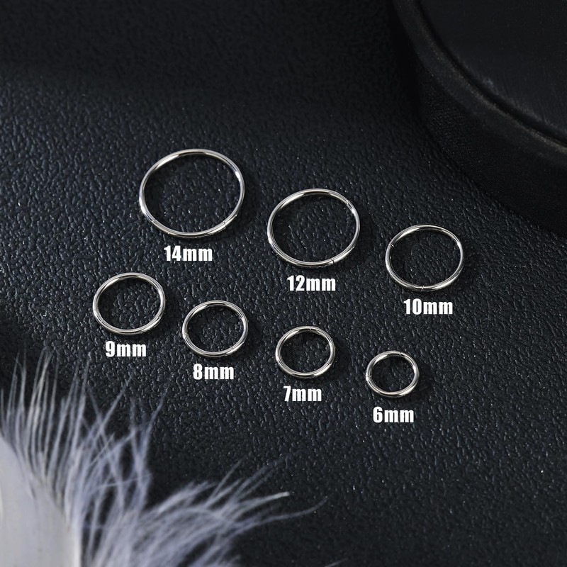 Punktracker 1Pcs 20G 18G 16G 6/7/8/9/10mm Cartilage Tragus Helix Earring