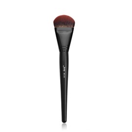 Jessup Brocha de Base en Ángulo para Maquillaje Facial, Perfecta Para Mezclar LíQuido, Crema, Corrector Pulidor Impecable, Negro Sintético Denso MUL02