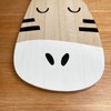 Darthome Hanging Zebra Head Plaque Wooden Childrens Bedroom Safari Animal