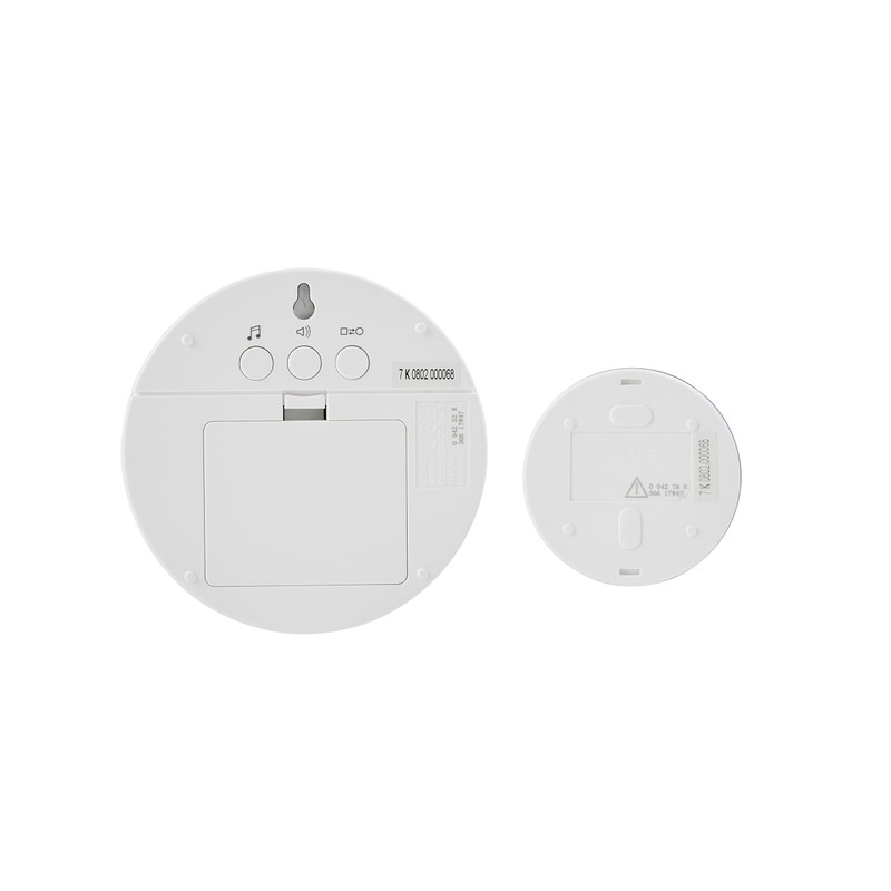 Wireless bell set comfort, 100 m, White