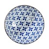Signature Housewares Blue and White Pattern Ceramic Noodle Ramen Soup