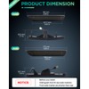 PWOBVZ Dynamic Front & Rear White Side Marker Lights Compatible