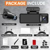 Dash Cam Front and Rear, 3.2’’ IPS Screen (3 Channel