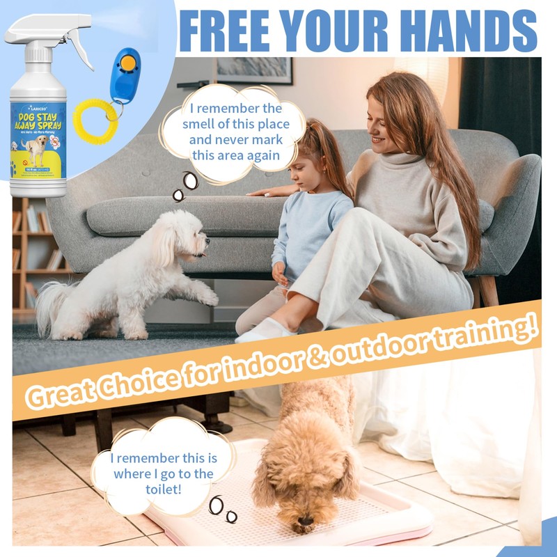 LARICEO 16.0oz Gentle Pet Training Solution for Dogs, Manages Urine