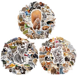 3 Pack Zoo Series Stickers, Stickers Animals, Stickers Forest Animals, Stickers Animals Kids, Reusable Kids Stickers