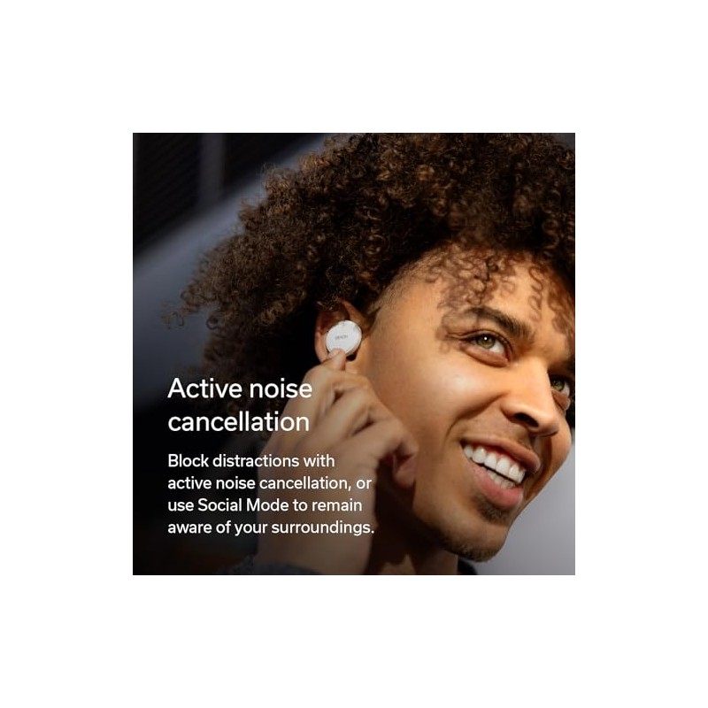 Denon Audífonos inalámbricos PERL, con tecnología de adaptación Personalizada al