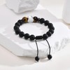 Men's Bracelet Pearl Bracelet Viking Jewellery - 10 mm Black