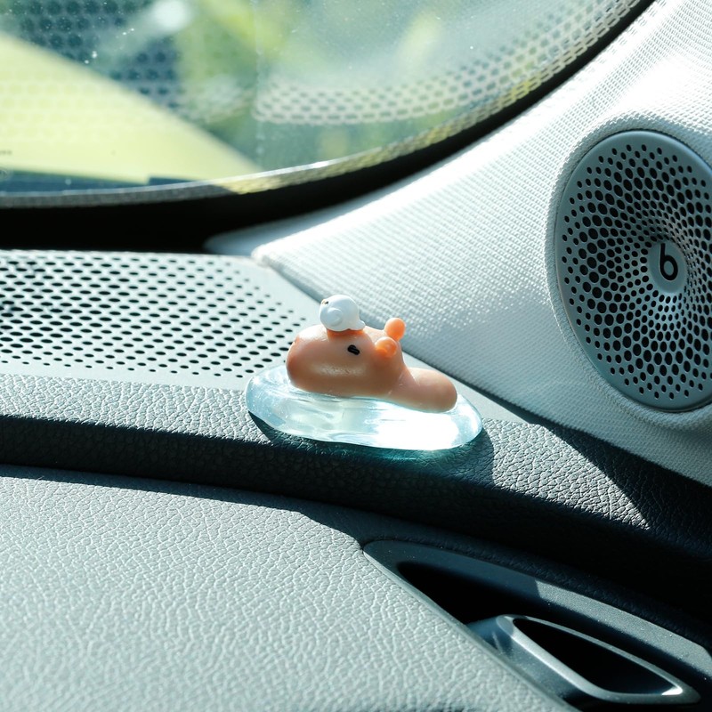 YGMONER 9 Pcs Mini Capybara Car Dashboard Figurine Decoration Cute