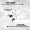 Airless Pump Jars Refillable Cosmetic Moisturizer Pump Botttles Travel Size