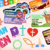 gisgfim Ten Commandments Bulletin Board Decorations Set Back to School