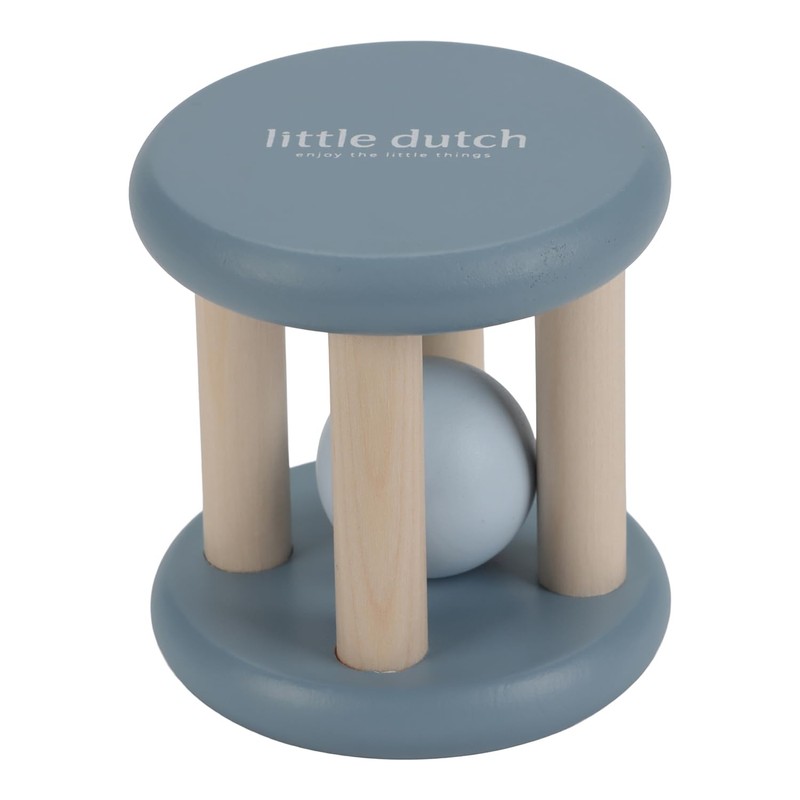 Little Dutch Forest Friends 7251 FSC Wooden Rattle Blue