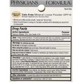 Physicians Formula Mineral Wear Talc-Free Loose Powder, Natural Beige , #2453