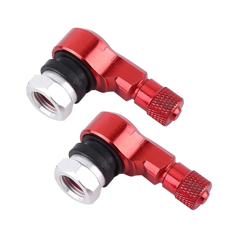 Universal Aluminum Alloy 90 Degree Tire Valve Stems Caps for