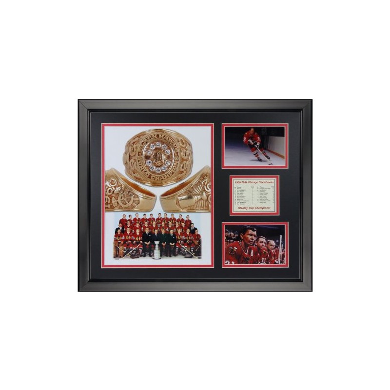 Legends Never Die 1961 Chicago Blackhawks Champions Framed Photo Collage,