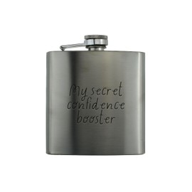 My Secret Confidence Booster Stainless Steel Flask (hip-ds23-boostrg)