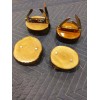 2-- KNIFE DISPLAY STANDS, SOLID PEAR WOOD