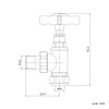 iBathUK Regency Thermostatic Radiator Valve,Solid Brass,Angled Radiator Valve Pair, Universal