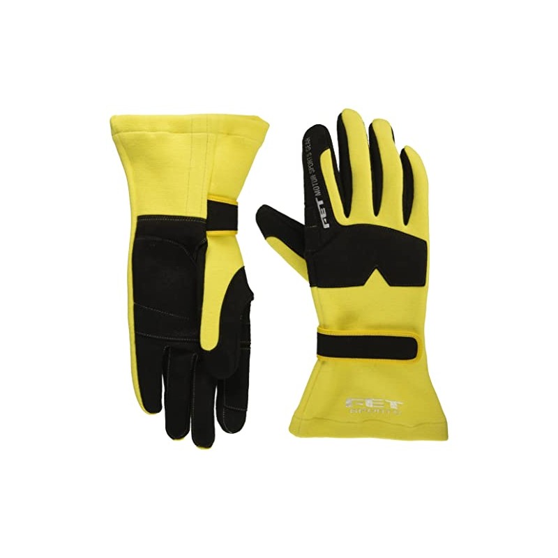 FET FT3DGL8 Sports Racing Glove 3D Gloves Yellow/Black M
