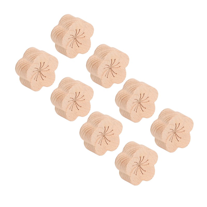 8 Pcs Essential Oil Car Diffuser Plum Flower Shape Natural
