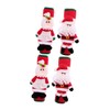 DOITOOL Christmas Kitchen Decor Set of 4 White Fridge Handle