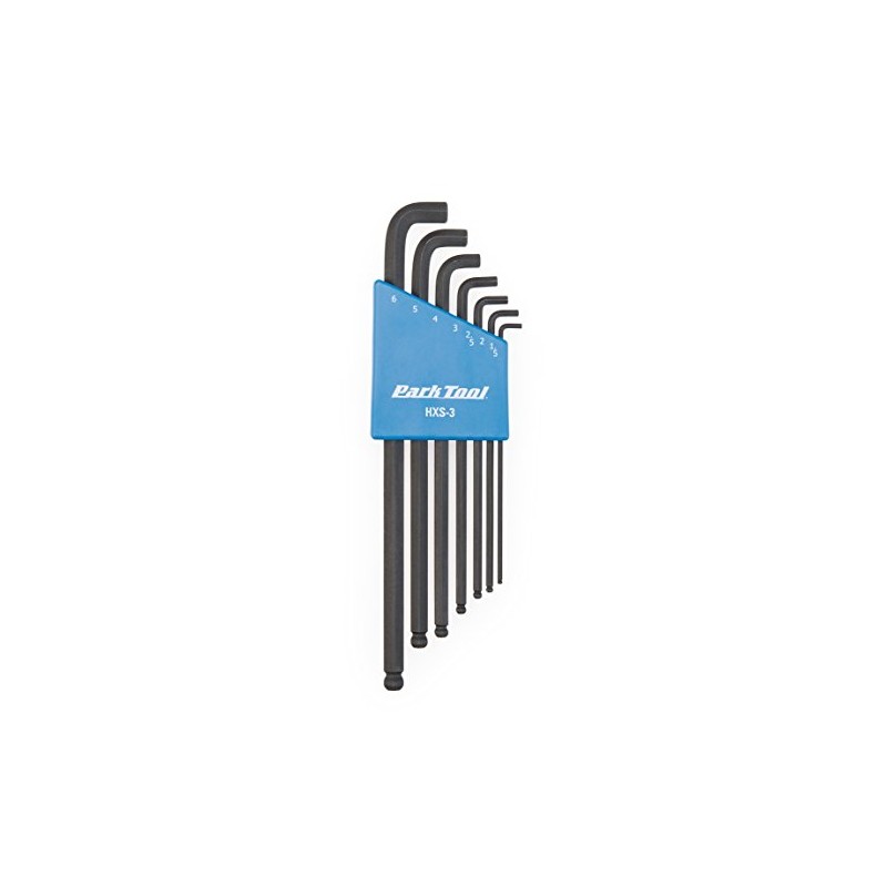PARKTOOL HXS-3 Stubby Hex Wrench Set, Short Neck Type, Holder