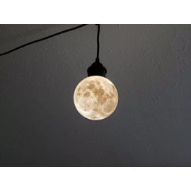 Unbranded LED Hanging Moon Light Kit, 5 Inch, With On/Off Switch, 12ft Cord (White) & HW