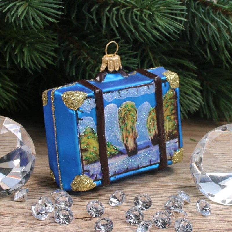 440s Christmas Tree Hanger Thailand Suitcase - Bangkok's Landmarks and