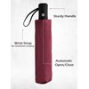UK-UNIQUE Windproof Umbrella Windproof Travel Umbrella - Compact, Light, Automatic,