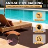 Grefinity Marine Carpet,6 FT x 18 FT Brown Indoor Outdoor