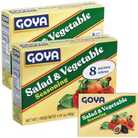 Salad and Vegetable Seasoning by Goya, All Purpose Seasoning for Fresh Vegetables, Leafy Greens, and Garden Salads, Latin-Inspired Spice Blend, 2-Pack, 1.41 oz
