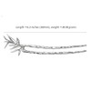 Fashion exquisite bamboo hair clip women hair fixing accessories long