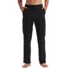Willit Men's Cotton Yoga Sweatpants Athletic Pants Open Bottom Exercise