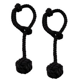 ideastore Curtain Accessories Tassel Curtain Holder Rope Style Curtain Tassels Set of 2 (Black)