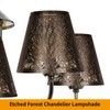 Small Lamp Shades Set of 2 Clip On Bulb, Barrel