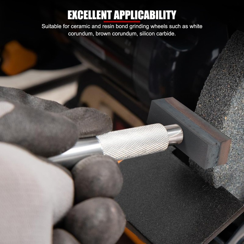 EVTSCAN Sintered Diamond Hand Dresser, with Knurled Carbon Steel Handle,