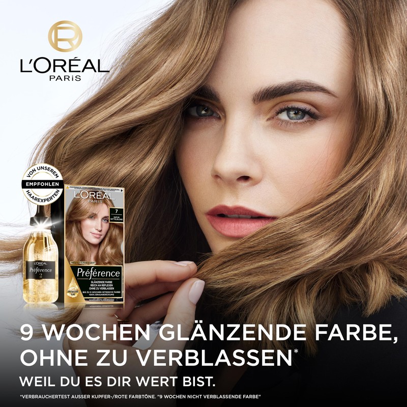 L'Oréal Paris Permanent Hair Colour, Hair Dye Set with Colouration