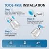 High Pressure Boosting Shower Head, ALOHOME 6 Powerful Spray Settings