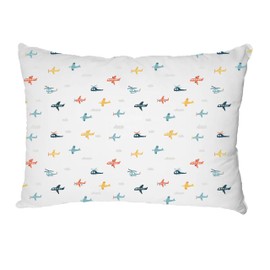 Bunnikins & Clover Toddler Pillows with Pillowcase, 13"x18" Soft Cotton Kid Pillows for Sleeping, Bedding Small Pillow for Boys and Girls Aged 2-5 Years