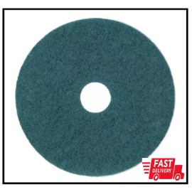 Boardwalk Floor Scrubber Pads Heavy-Duty 17 in. Dia Green Dirt Spills Remover (5-Carton)