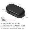Wevdn Car Solar Power Simulated Dummy Alarm, Anti-Theft Solar LED