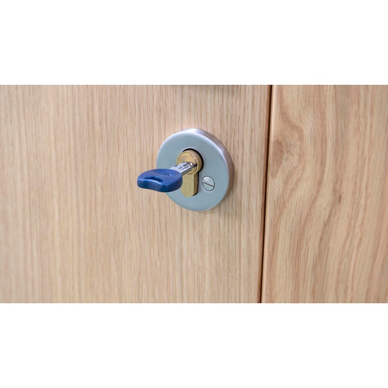 Amig 21538 Mod. 10000 High Security Cylinder, Matte Brass, 70