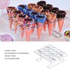 Ice Cream Cone Holder Stand, 16 Holes Stainless Steel Cupcake