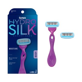 Schick Hydro Silk Schick Hydro Silk Moisture Women's Razor | 5-Blade Razor for Women | Moisturizing Razor for Women | 1 Handle & 2 Razor Blade Refills